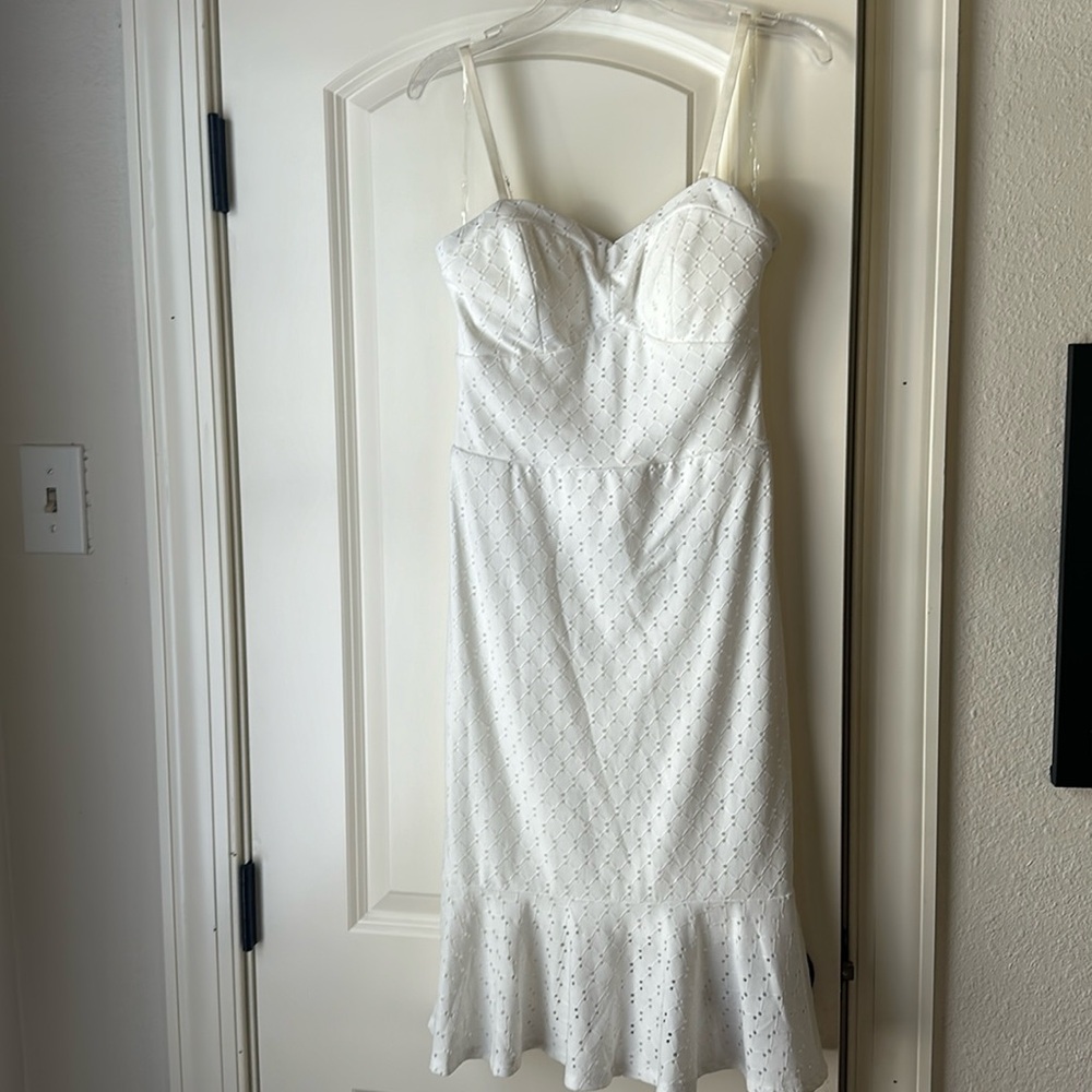 Francesca’s White Midi Dress